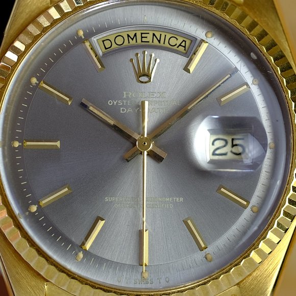 Rolex Day-date RARE Silver Sigma Dial 36mm Watch - Picture 2 of 9